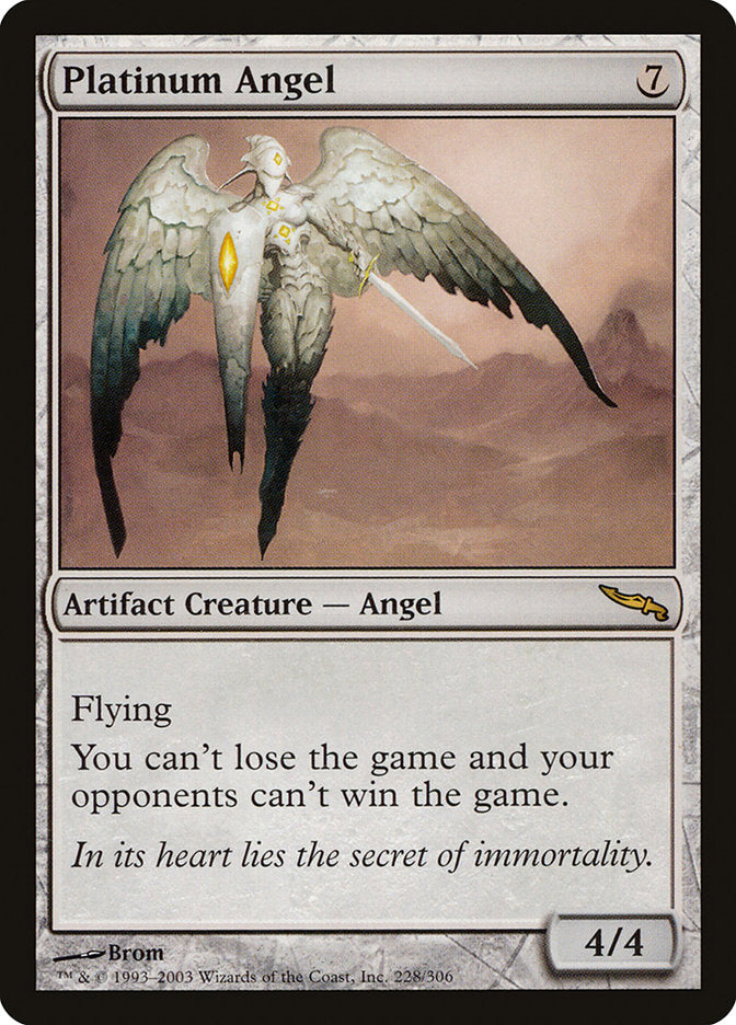 Platinum Angel [Mirrodin] | Silver Goblin