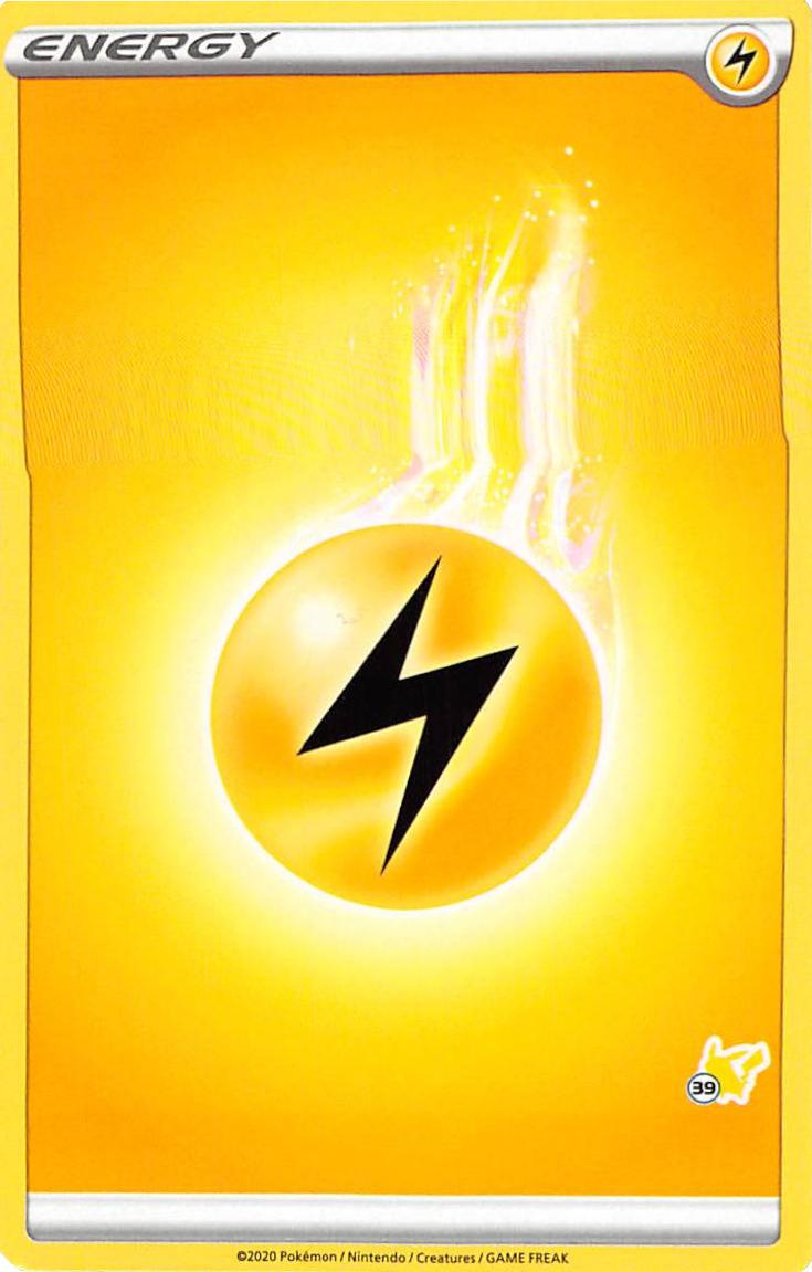 Lightning Energy (Pikachu Stamp #39) [Battle Academy 2022] | Silver Goblin