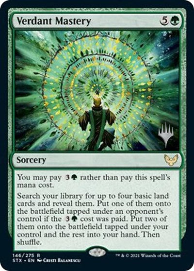 Verdant Mastery (Promo Pack) [Strixhaven: School of Mages Promos] | Silver Goblin
