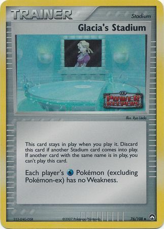 Glacia's Stadium (76/108) (Stamped) [EX: Power Keepers] | Silver Goblin