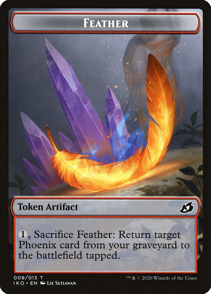 Feather Token [Ikoria: Lair of Behemoths Tokens] | Silver Goblin