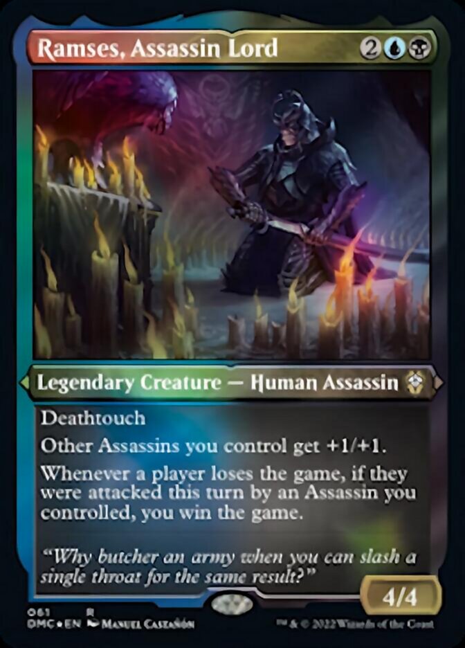 Ramses, Assassin Lord (Foil Etched) [Dominaria United Commander] | Silver Goblin