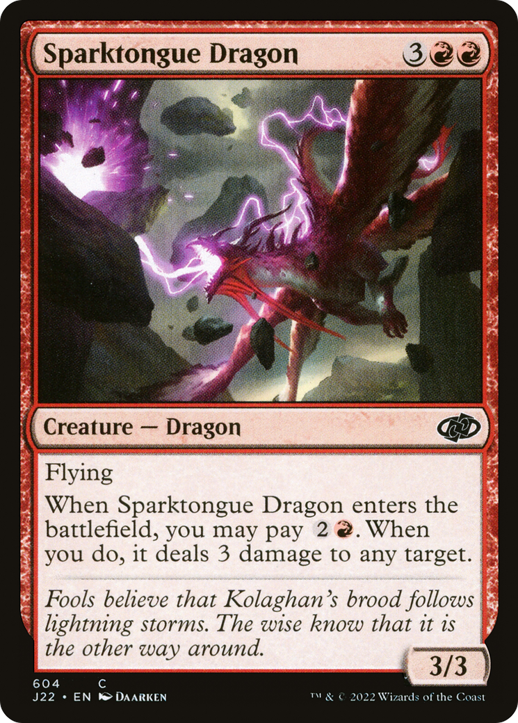 Sparktongue Dragon [Jumpstart 2022] | Silver Goblin