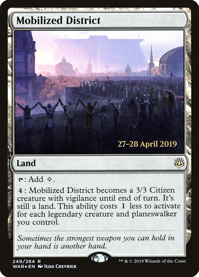 Mobilized District [War of the Spark Prerelease Promos] | Silver Goblin