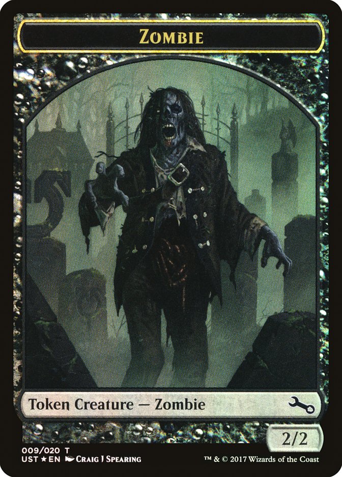 Zombie // Zombie Double-Sided Token [Unstable Tokens] | Silver Goblin
