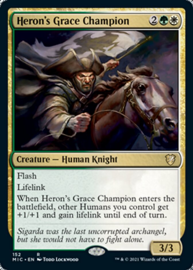 Heron's Grace Champion [Innistrad: Midnight Hunt Commander] | Silver Goblin