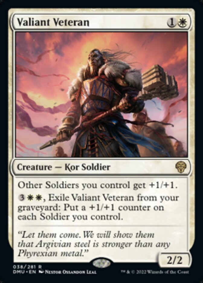 Valiant Veteran [Dominaria United] | Silver Goblin