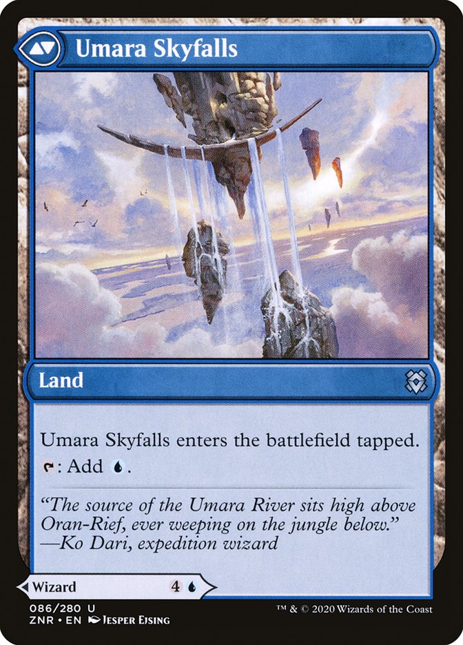 Umara Wizard // Umara Skyfalls [Zendikar Rising] | Silver Goblin