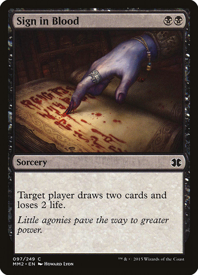 Sign in Blood [Modern Masters 2015] | Silver Goblin