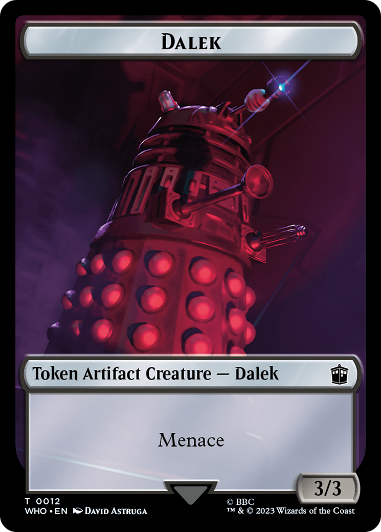 Dalek // Beast Double-Sided Token [Doctor Who Tokens] | Silver Goblin