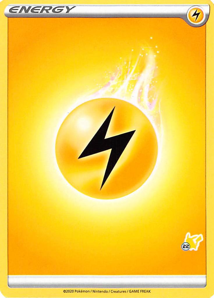 Lightning Energy (Pikachu Stamp #22) [Battle Academy 2022] | Silver Goblin