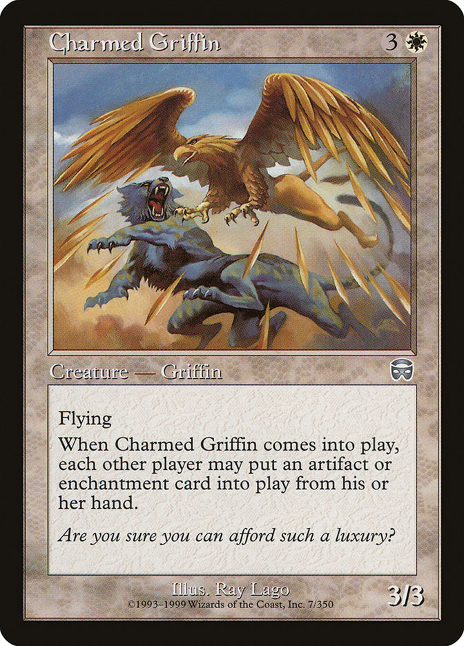 Charmed Griffin [Mercadian Masques] | Silver Goblin