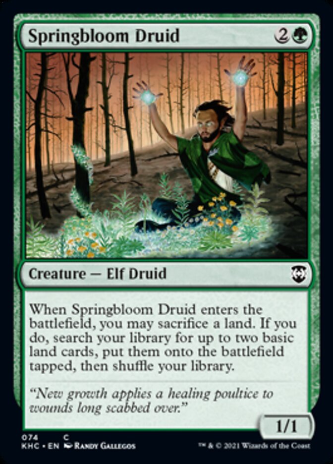 Springbloom Druid [Kaldheim Commander] | Silver Goblin