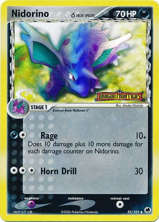 Nidorino (35/101) (Delta Species) (Stamped) [EX: Dragon Frontiers] | Silver Goblin