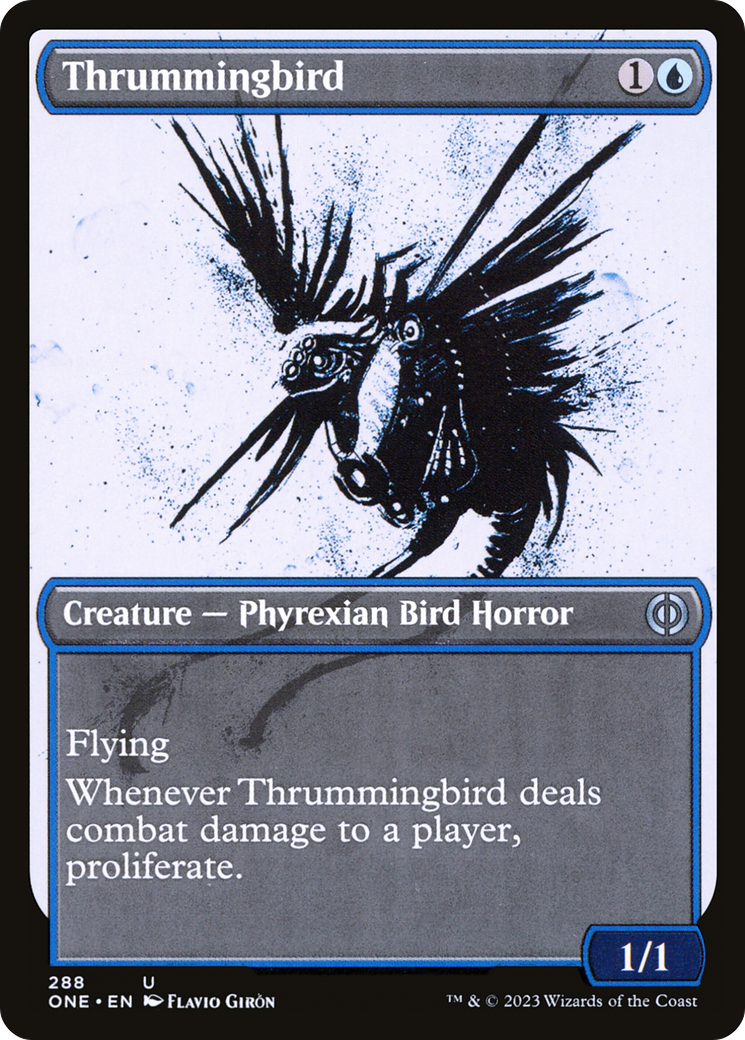 Thrummingbird (Showcase Ichor) [Phyrexia: All Will Be One] | Silver Goblin