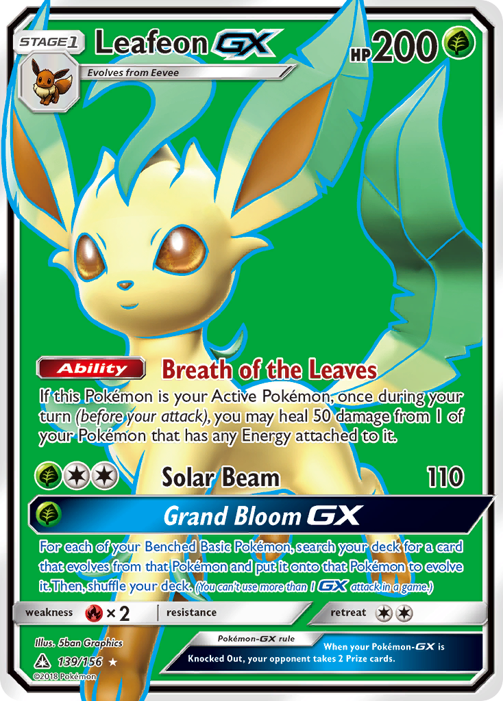 Leafeon GX (139/156) [Sun & Moon: Ultra Prism] | Silver Goblin