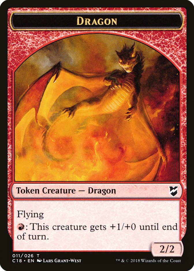 Dragon Token [Commander 2018 Tokens] | Silver Goblin
