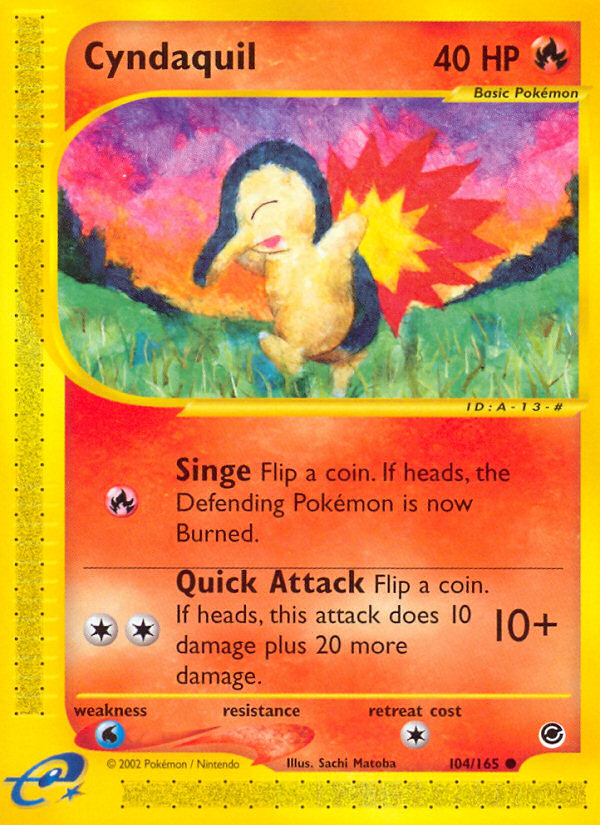 Cyndaquil (104/165) [Expedition: Base Set] | Silver Goblin