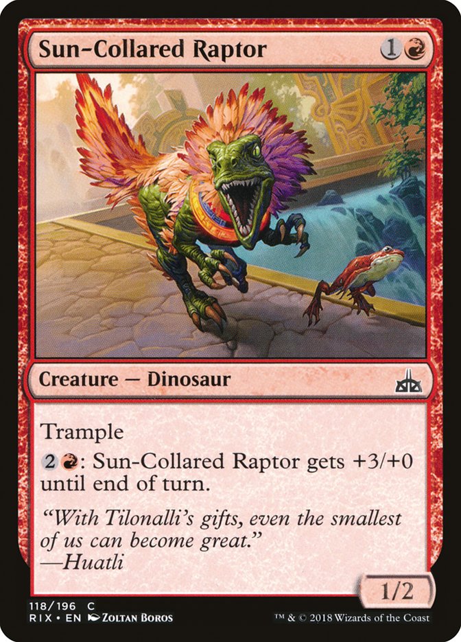 Sun-Collared Raptor [Rivals of Ixalan] | Silver Goblin