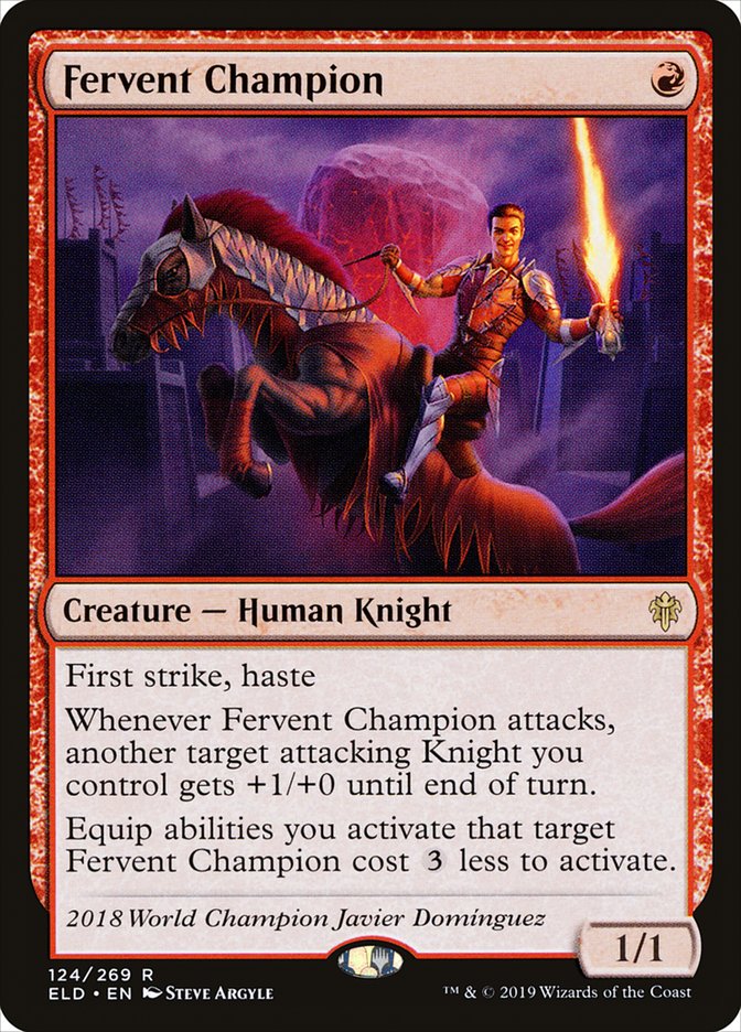 Fervent Champion [Throne of Eldraine] | Silver Goblin