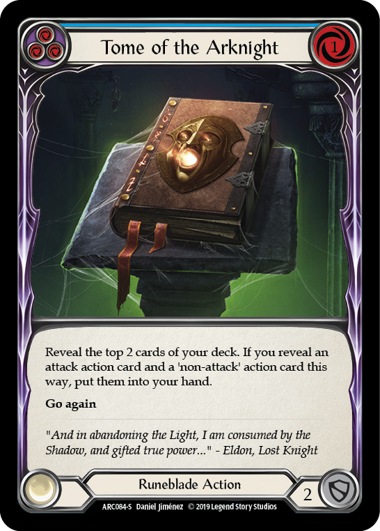 Tome of the Arknight [ARC084-S] (Arcane Rising)  1st Edition Rainbow Foil | Silver Goblin