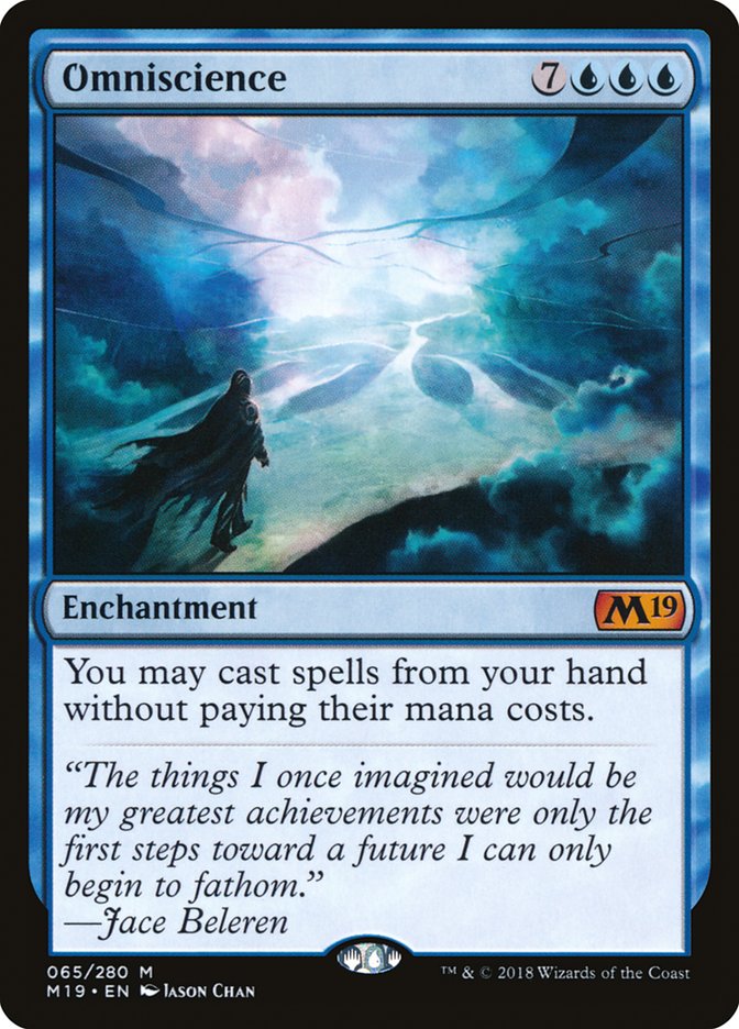 Omniscience [Core Set 2019] | Silver Goblin