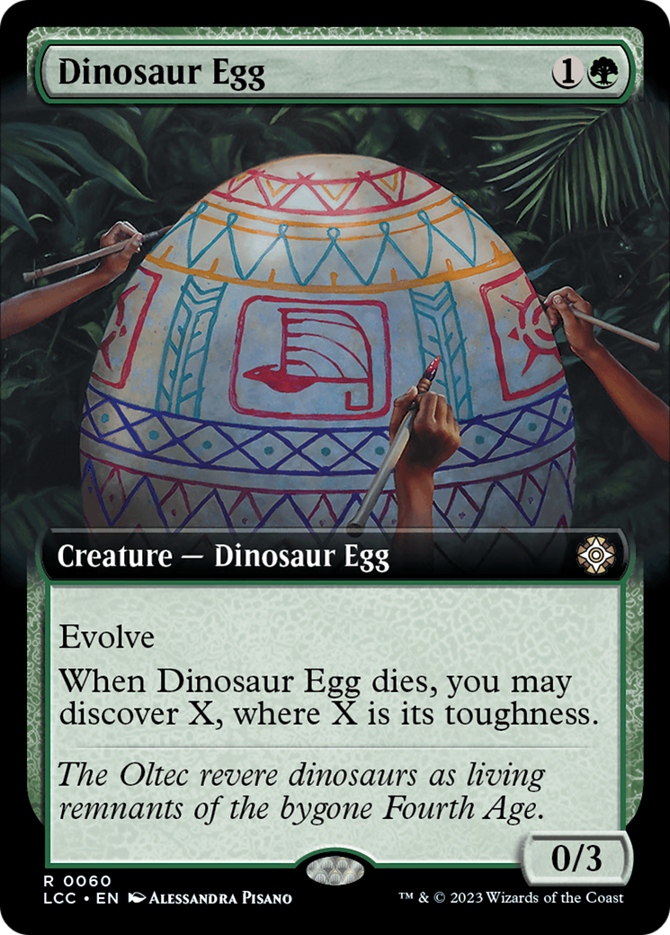 Dinosaur Egg (Extended Art) [The Lost Caverns of Ixalan Commander] | Silver Goblin