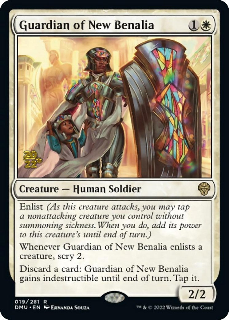 Guardian of New Benalia [Dominaria United Prerelease Promos] | Silver Goblin