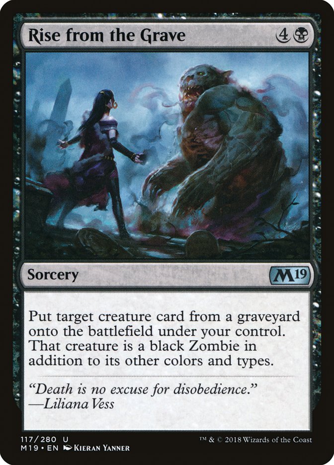 Rise from the Grave [Core Set 2019] | Silver Goblin
