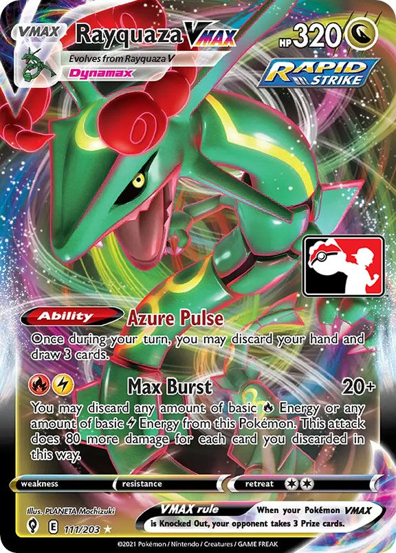 Rayquaza VMAX (111/203) [Prize Pack Series One] | Silver Goblin