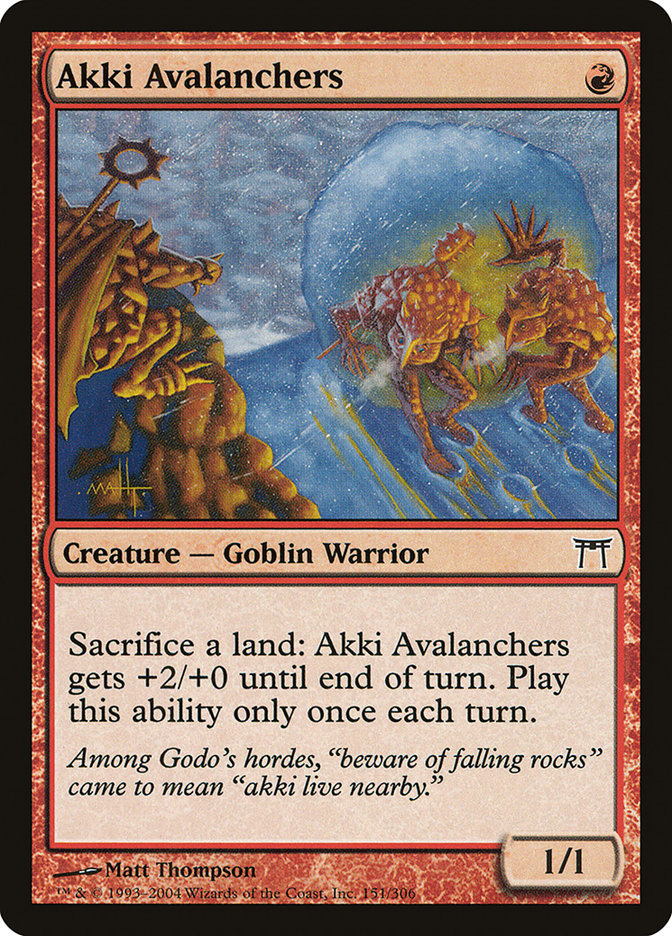 Akki Avalanchers [Champions of Kamigawa] | Silver Goblin