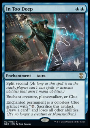 In Too Deep (Promo Pack) [Streets of New Capenna Commander Promos] | Silver Goblin