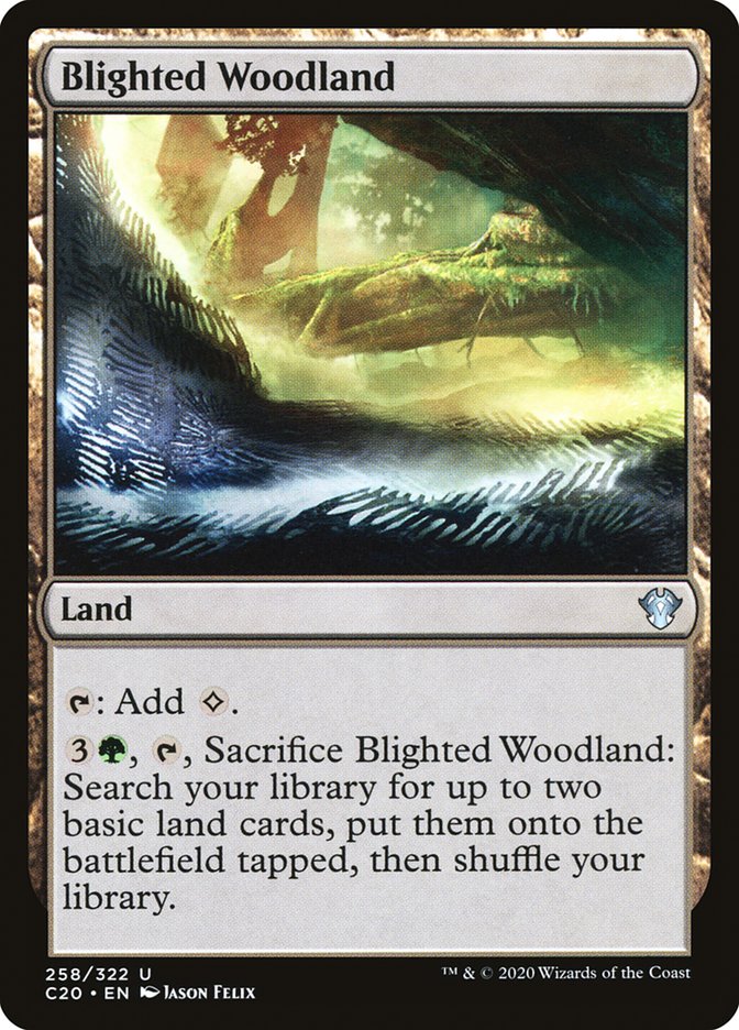 Blighted Woodland [Commander 2020] | Silver Goblin