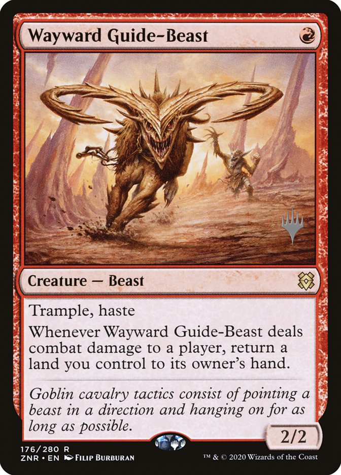 Wayward Guide-Beast (Promo Pack) [Zendikar Rising Promos] | Silver Goblin
