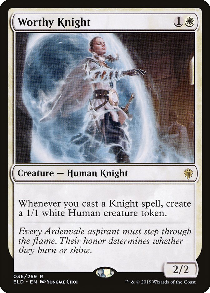 Worthy Knight [Throne of Eldraine] | Silver Goblin