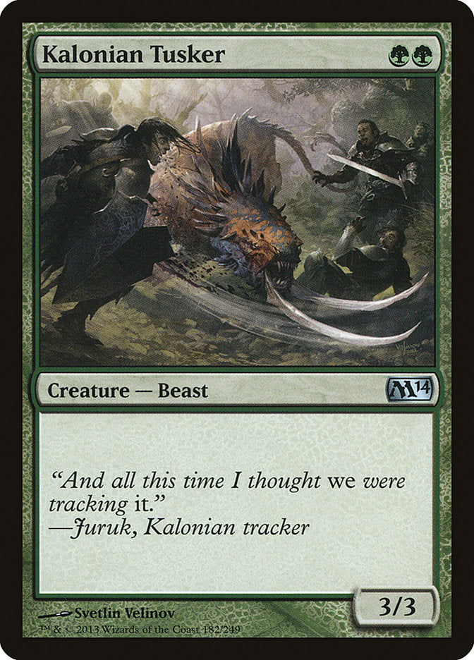 Kalonian Tusker [Magic 2014] | Silver Goblin