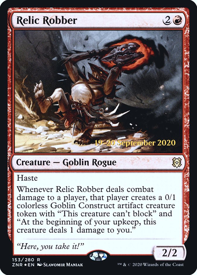Relic Robber [Zendikar Rising Prerelease Promos] | Silver Goblin