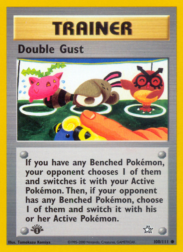 Double Gust (100/111) [Neo Genesis 1st Edition] | Silver Goblin