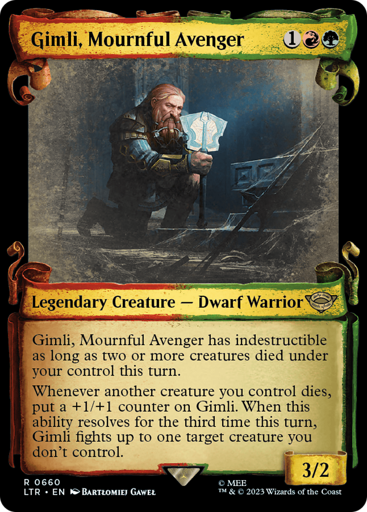 Gimli, Mournful Avenger [The Lord of the Rings: Tales of Middle-Earth Showcase Scrolls] | Silver Goblin