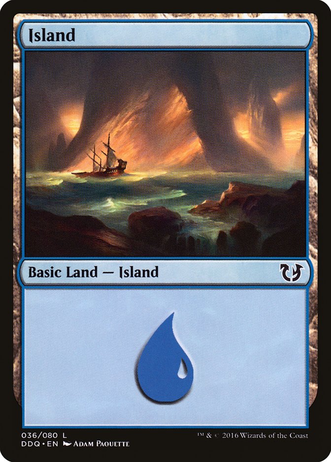 Island (36) [Duel Decks: Blessed vs. Cursed] | Silver Goblin