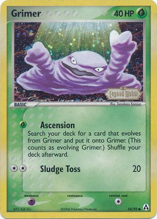 Grimer (54/92) (Stamped) [EX: Legend Maker] | Silver Goblin