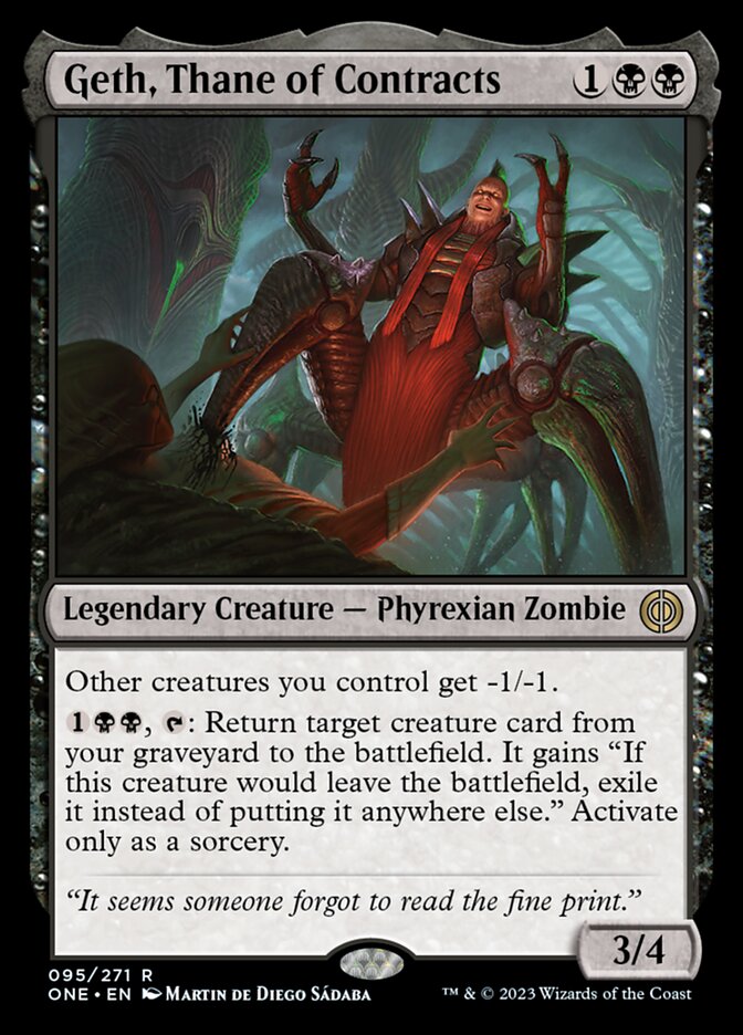 Geth, Thane of Contracts [Phyrexia: All Will Be One] | Silver Goblin
