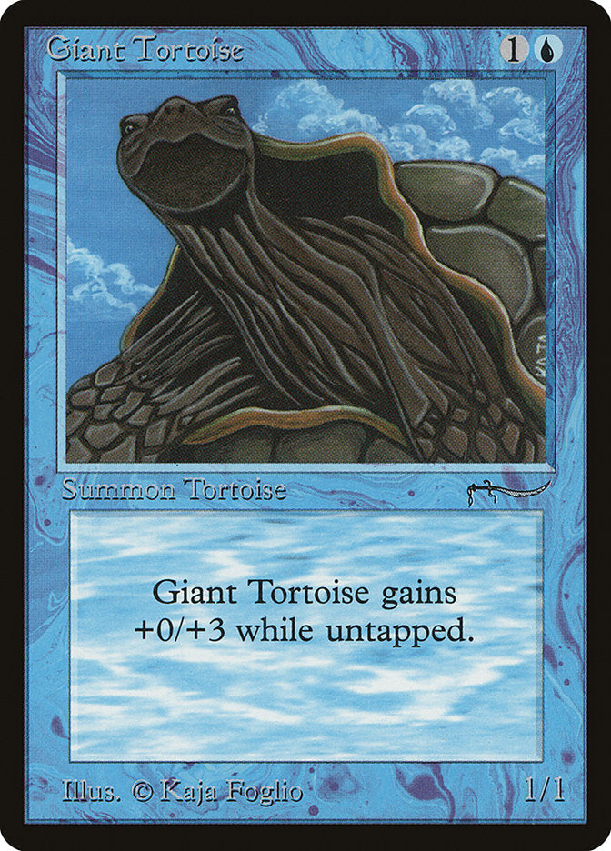 Giant Tortoise (Light Mana Cost) [Arabian Nights] | Silver Goblin