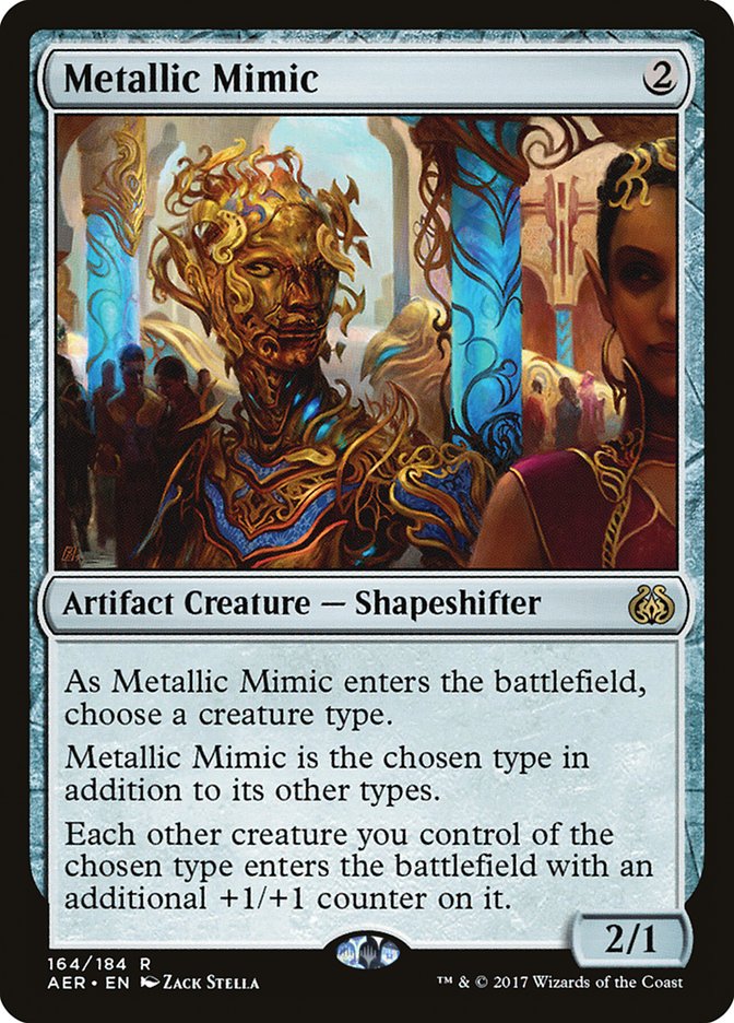 Metallic Mimic [Aether Revolt] | Silver Goblin