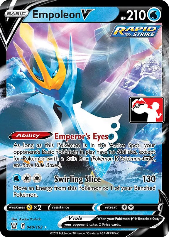 Empoleon V (040/163) [Prize Pack Series One] | Silver Goblin