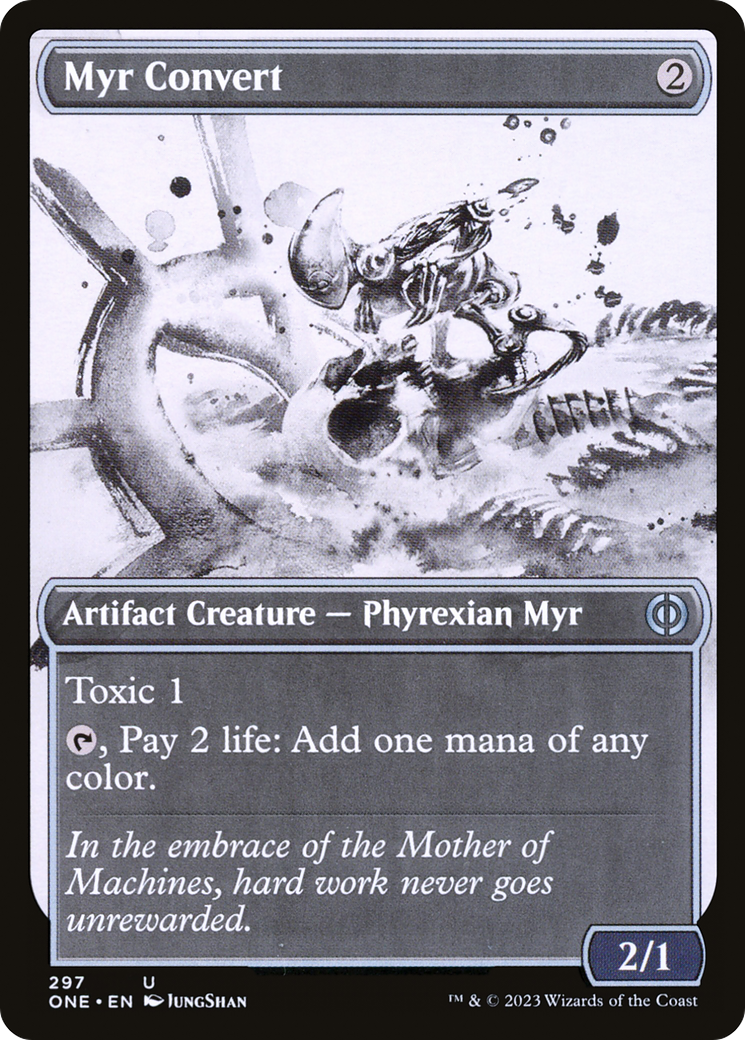 Myr Convert (Showcase Ichor) [Phyrexia: All Will Be One] | Silver Goblin