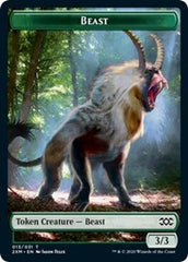 Beast // Saproling Double-Sided Token [Double Masters Tokens] | Silver Goblin