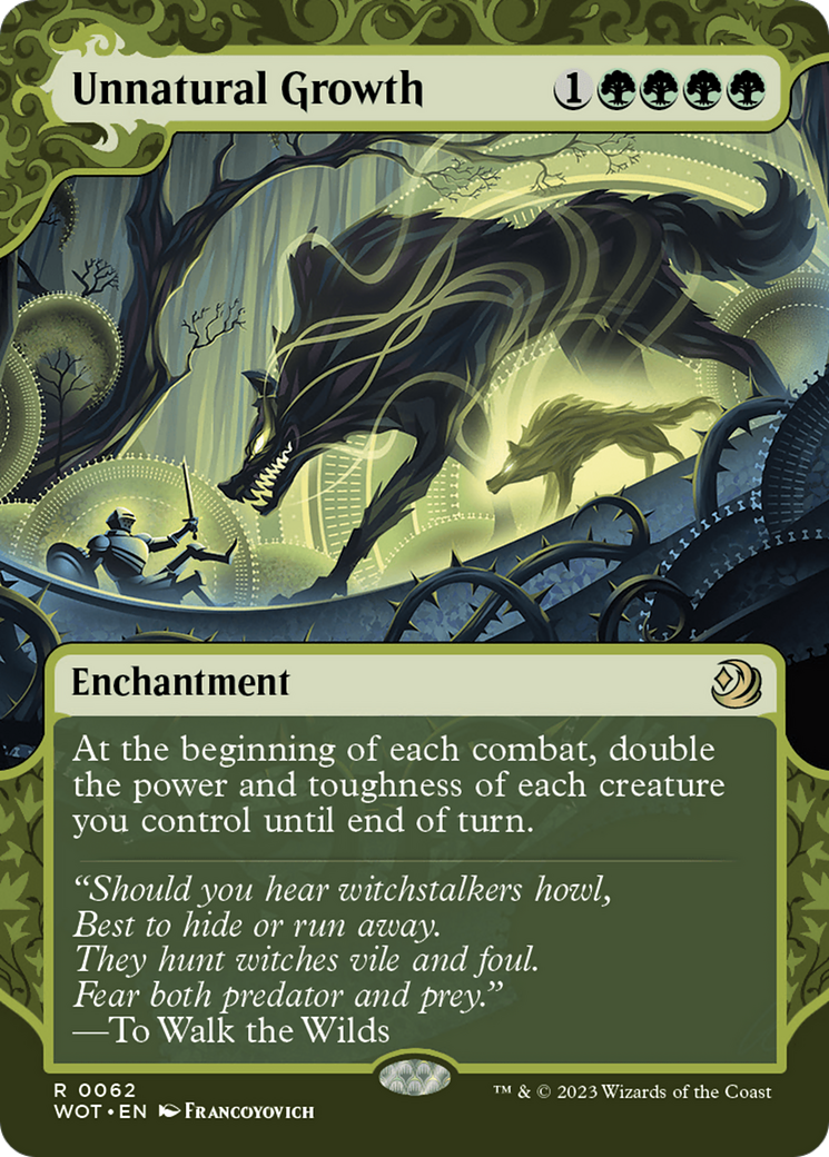 Unnatural Growth [Wilds of Eldraine: Enchanting Tales] | Silver Goblin