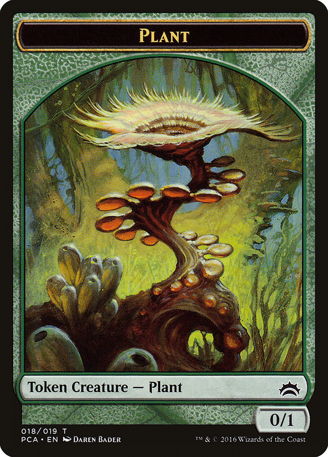 Plant // Ooze (016) Double-Sided Token [Planechase Anthology Tokens] | Silver Goblin