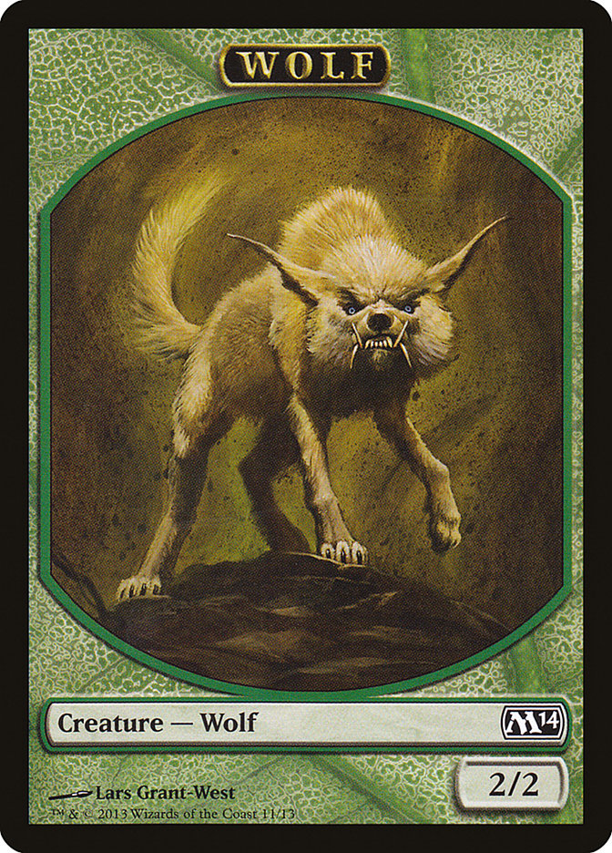 Wolf Token [Magic 2014 Tokens] | Silver Goblin